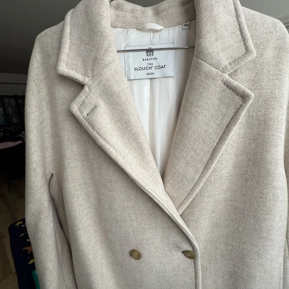 Babaton Cream Slouch Coat - Picture 2 of 5